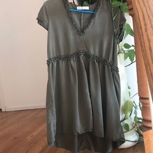 Zara basic denim tunic